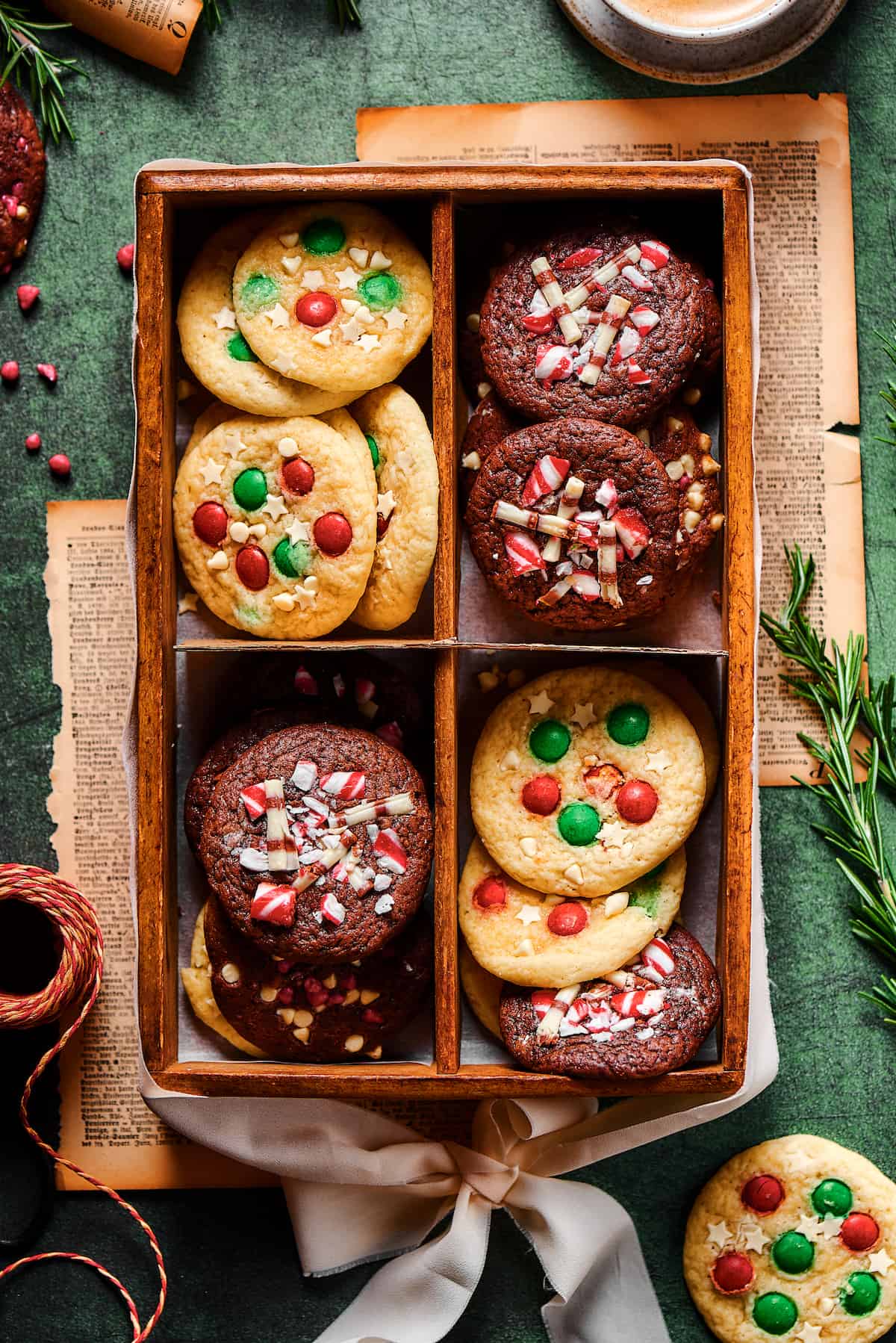 Christmas Cake Mix Cookies 