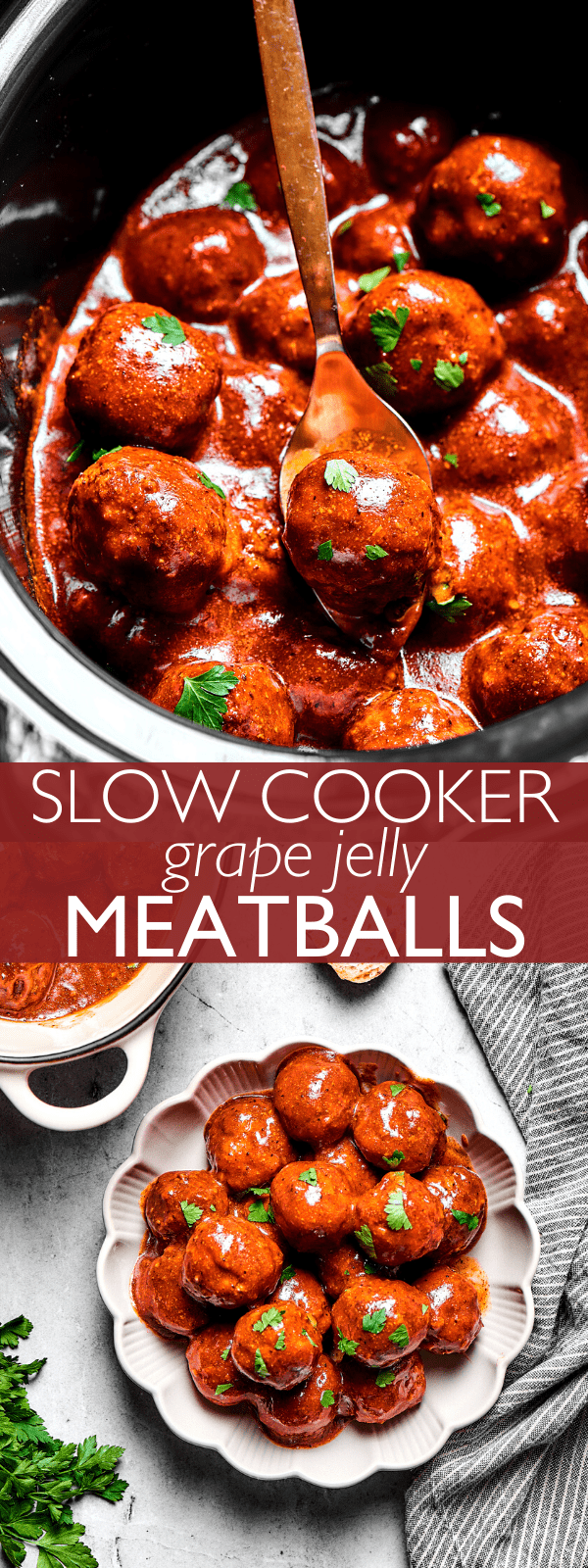 Slow Cooker Grape Jelly Meatballs | Easy Weeknight Recipes