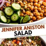 aniston salad pin image