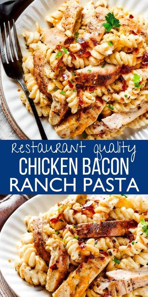 Chicken Bacon Ranch Pasta | Easy Weeknight Recipes