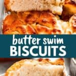 Butter swim biscuits Pinterest image.