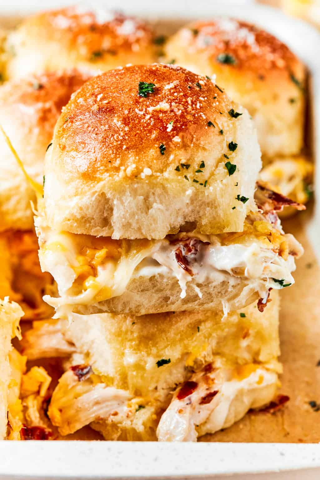 Easy Chicken Bacon Ranch Sliders | Easy Weeknight Recipes