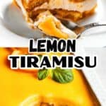 Lemon tiramisu Pinterest image.