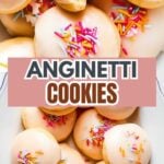 Anginetti cookies Pinterest image.