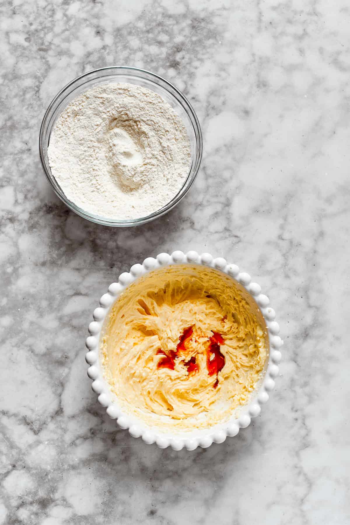 Vanilla is added to cookie dough.