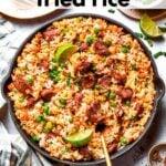 Steak fried rice social media sharing image.