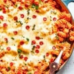 Pizza pasta social media sharing image.