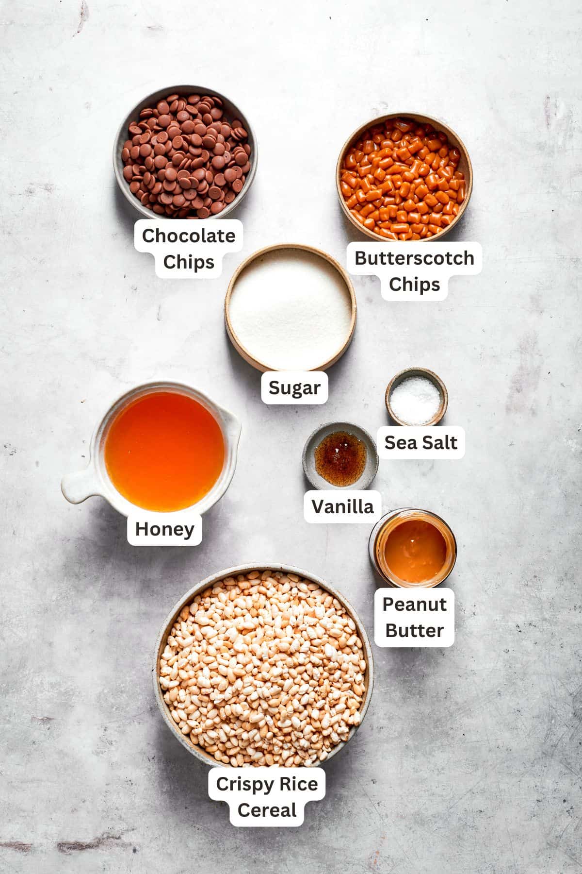 Ingredients for scotcharoos are text-labeled.