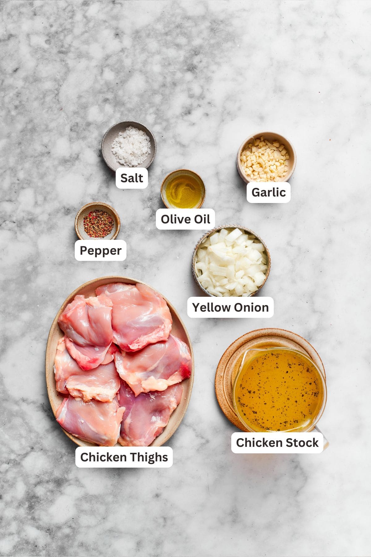 Chicken and other ingredients for million dollar chicken casserole.
